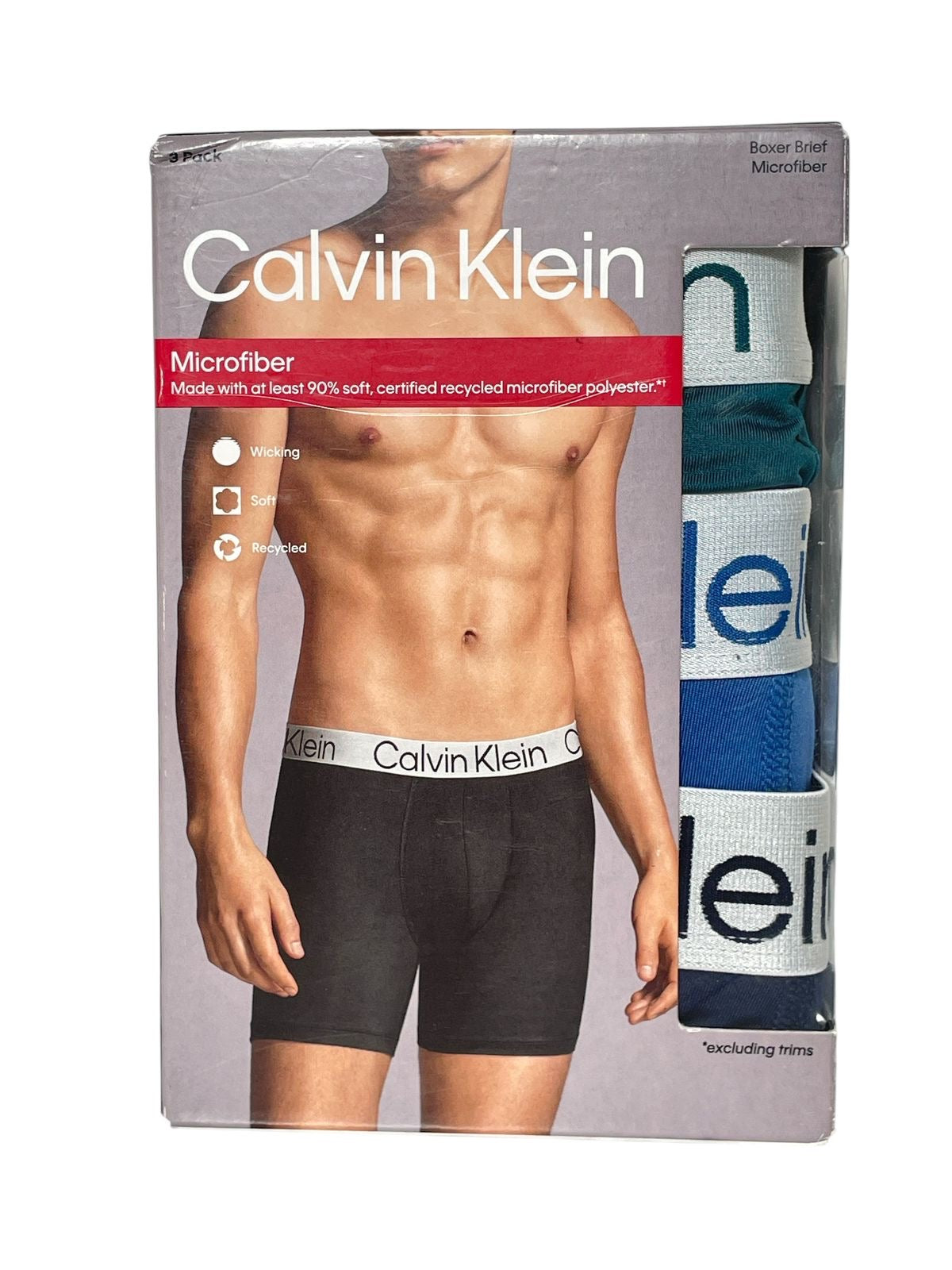 Set de Boxers Calvin Klein para Hombre – Microfibra Premium (3 Piezas)